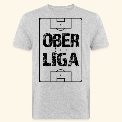 OBERLIGA im Fußballfeld - Männer Bio-T-Shirt