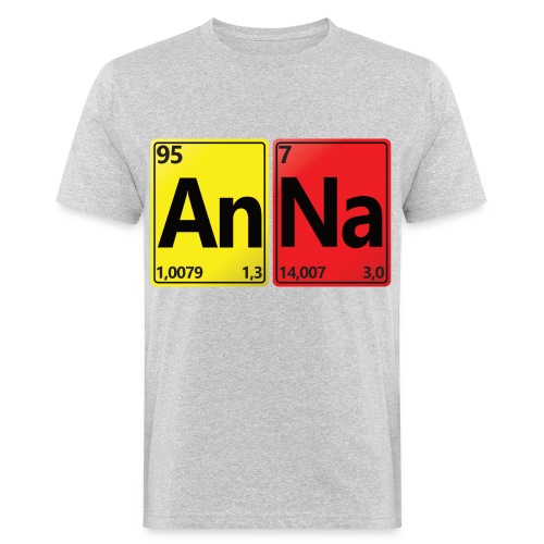 Anna - Dein Name im Chemie-Look - Männer Bio-T-Shirt