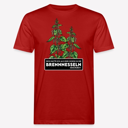 Brennnesselschubser - Männer Bio-T-Shirt