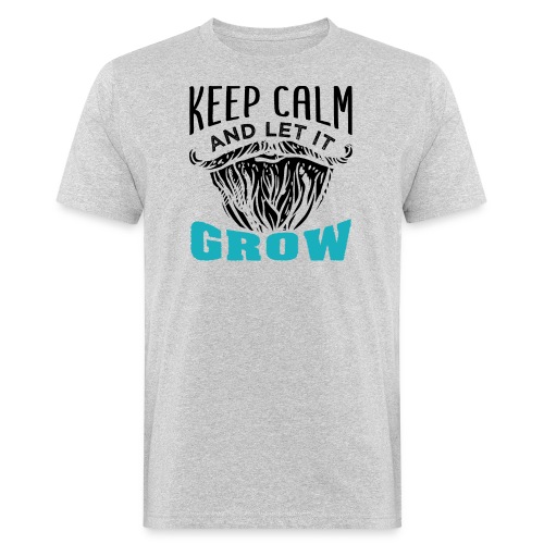 Beard Keep Calm And Let It Grow - Männer Bio-T-Shirt