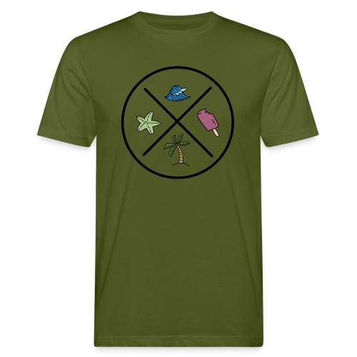 Lustiges Design für den Sommer - Männer Bio-T-Shirt
