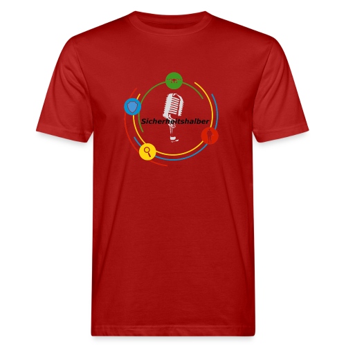 Sicherheitshalber Logo - Männer Bio-T-Shirt