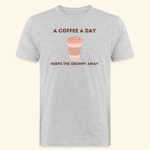 A coffee a day - Mannen Bio-T-shirt