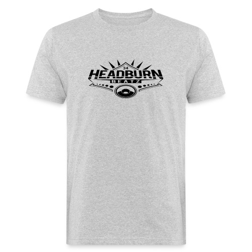 HeadburN - Logo Schwarz - Männer Bio-T-Shirt