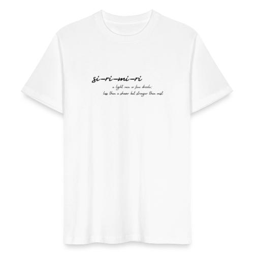 sirimiri black - Männer Bio-T-Shirt