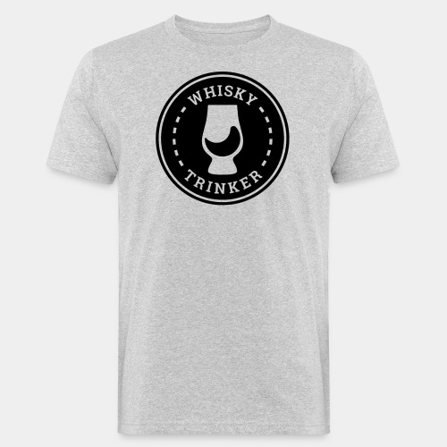 Whisky Trinker Badge - Männer Bio-T-Shirt