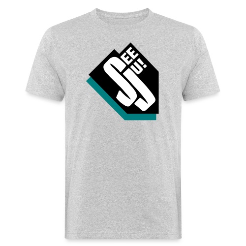 SeeJu 2 logo block 3farb - Männer Bio-T-Shirt