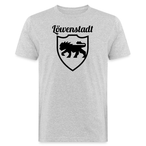 Löwenstadt Design 2 schwarz - Männer Bio-T-Shirt