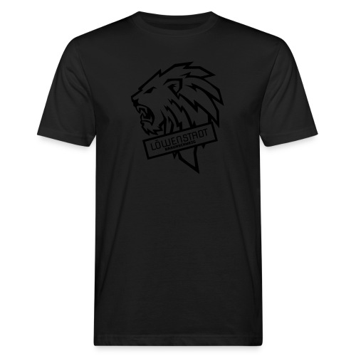 Löwenstadt Design 9 schwarz - Männer Bio-T-Shirt