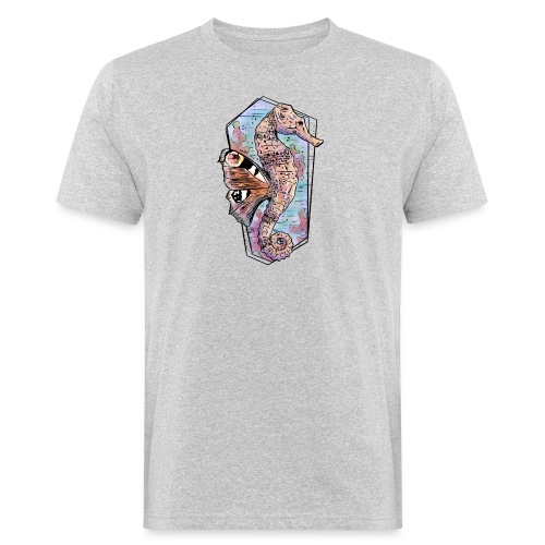 Fantasy seahorses in watercolors - Men's Organic T-Shirt