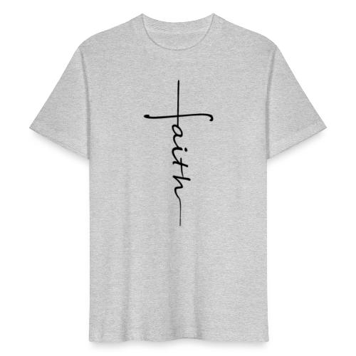 Kreuz faith - Männer Bio-T-Shirt