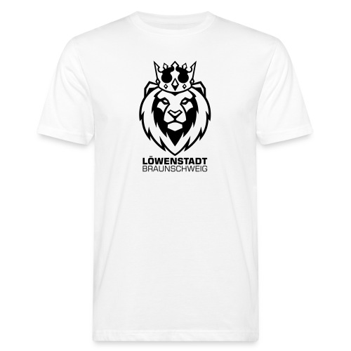 Löwenstadt Design 8 schwarz - Männer Bio-T-Shirt