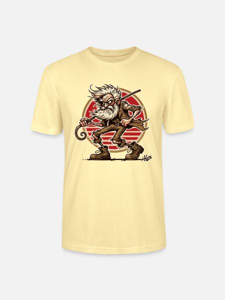 cooler schlechte Laune Opa - Stanley/Stella Unisex Bio-T-Shirt CRAFTER - Creme