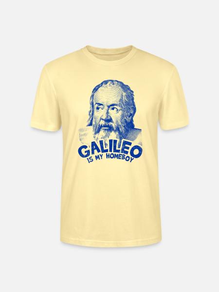 galileo is my homeboy - Stanley/Stella Unisex Bio-T-Shirt CRAFTER - Creme