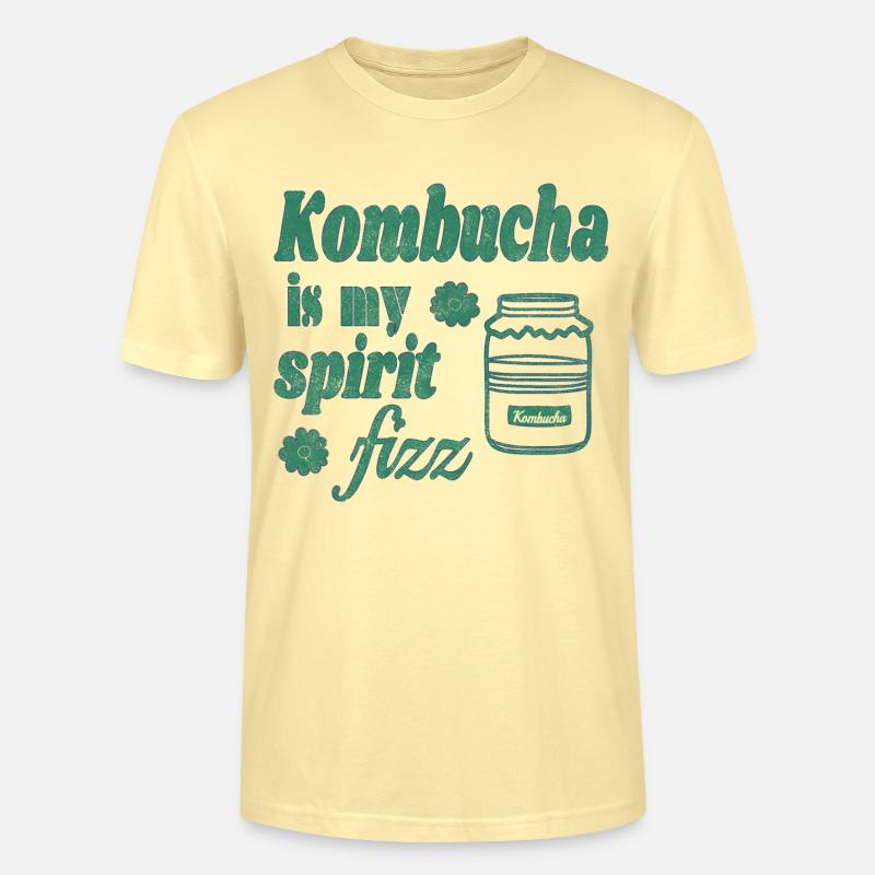 Le kombucha, c’est mon pétillant d’ - T-shirt bio CRAFTER Stanley Stella Unisexe - crème