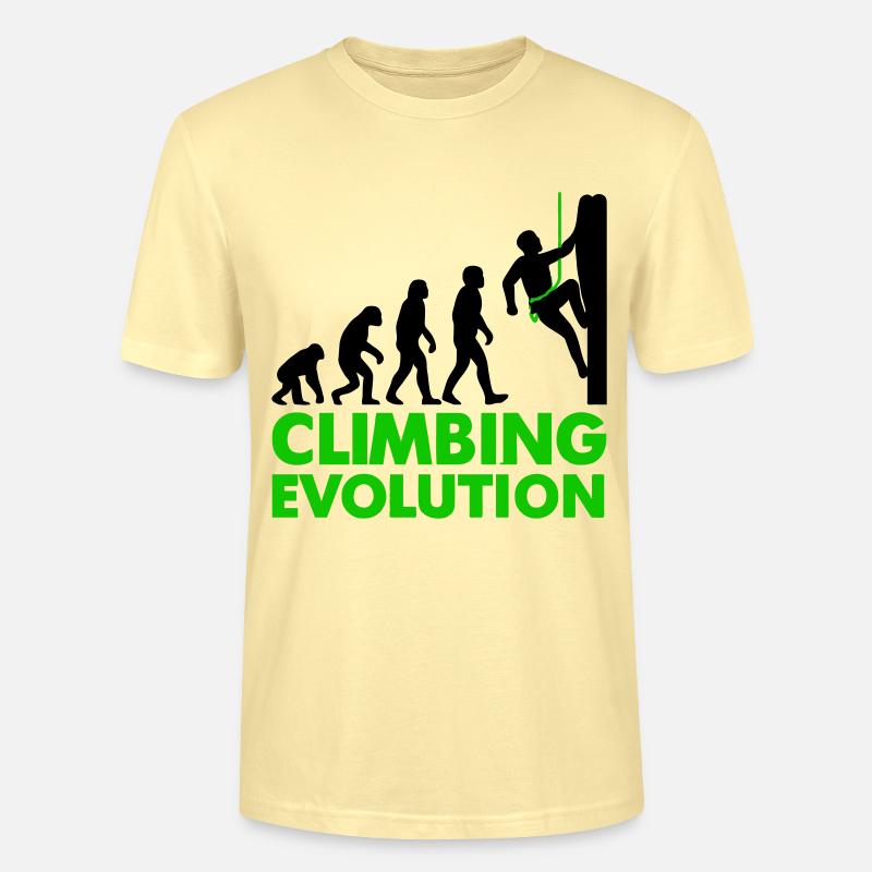 Climbing Evolution Klettern - Stanley/Stella Unisex Bio-T-Shirt CRAFTER - Creme