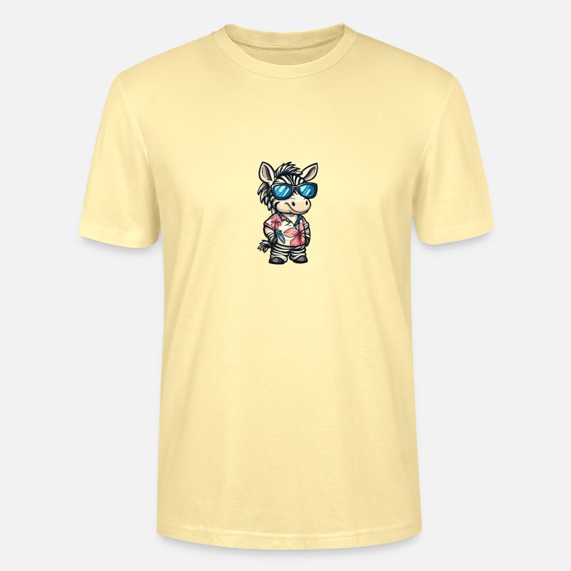 Zebra Comic Cool Sommer - Stanley/Stella Unisex Bio-T-Shirt CRAFTER - Creme