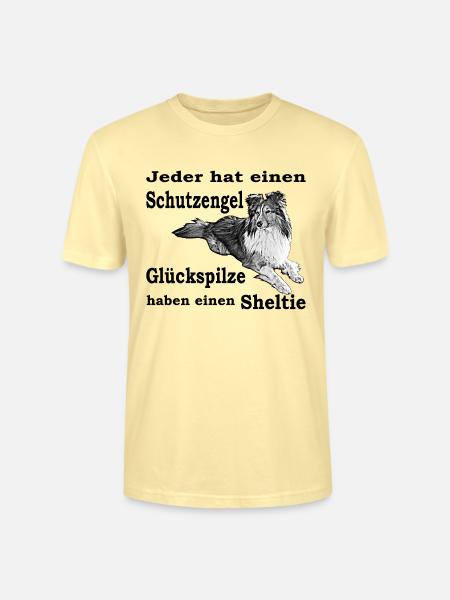 Schutzengel Sheltie - Stanley/Stella Unisex Bio-T-Shirt CRAFTER - Creme