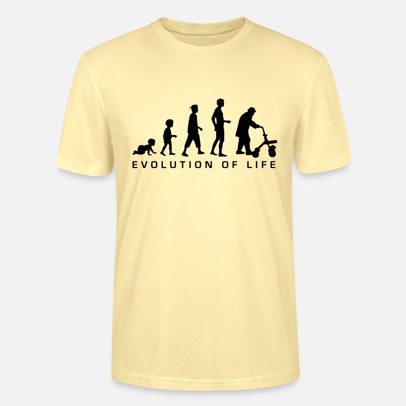 evolution_life_man_b - T-shirt bio CRAFTER Stanley Stella Unisexe - crème