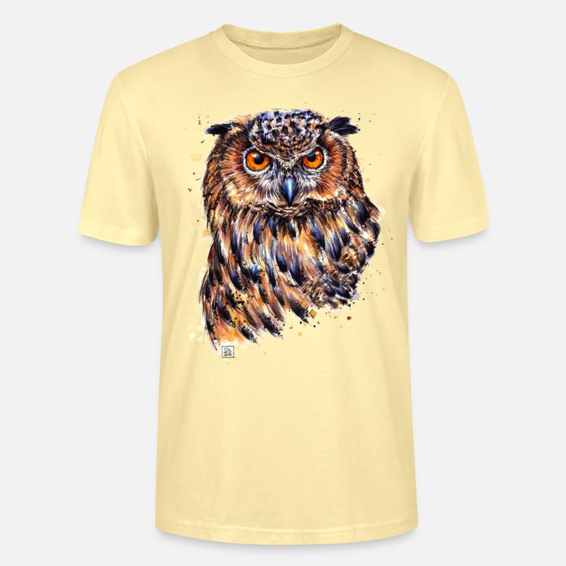 Uhu | eagle-owl - Stanley/Stella Unisex Bio-T-Shirt CRAFTER - Creme