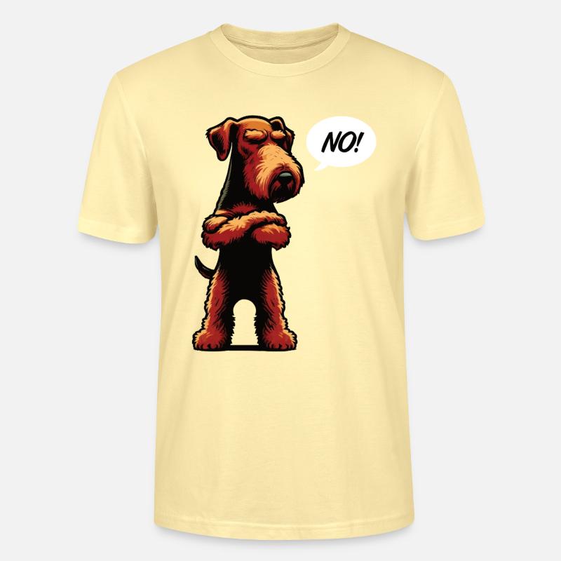 Pas d’Airedale Terrier Airedales Airedalebesitzer - T-shirt bio CRAFTER Stanley Stella Unisexe - crème