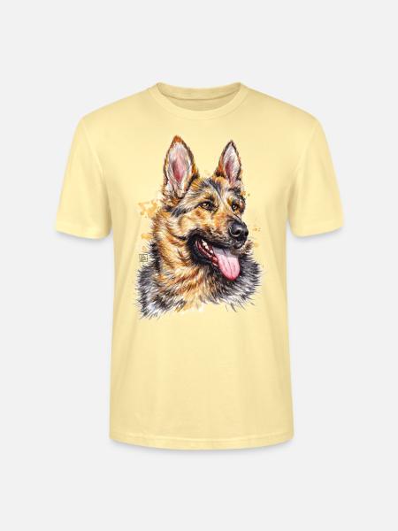 Schäferhund | german shepherd dog - Stanley/Stella Unisex Bio-T-Shirt CRAFTER - Creme
