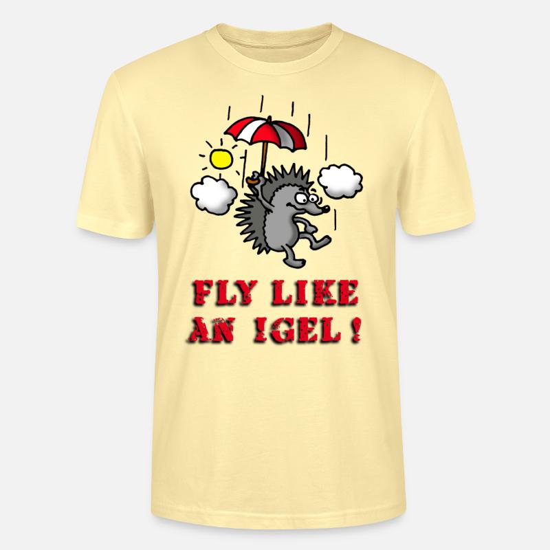 fly_like_an_igel_02_b - Stanley/Stella Unisex Bio-T-Shirt CRAFTER - Creme