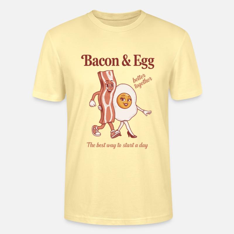 Bacon and Egg: Perfektes Duo - Stanley/Stella Unisex Bio-T-Shirt CRAFTER - Creme