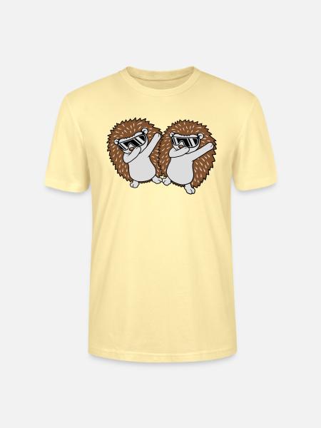2 dabbing hedgehog friends - Stanley/Stella CRAFTER Unisex Organic T-Shirt - cream