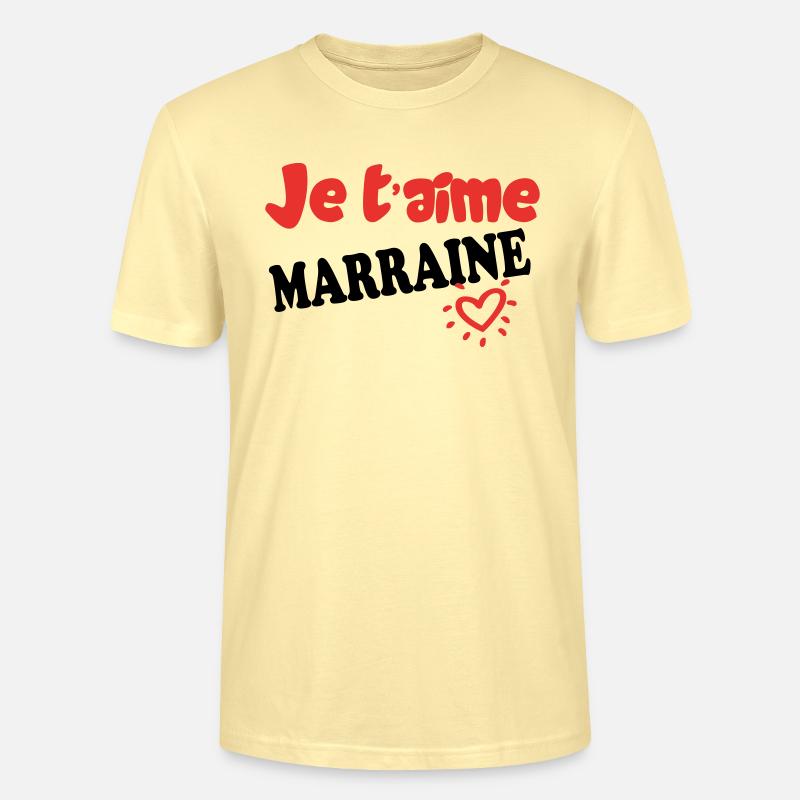 Ich liebe dich, MUTTER - Stanley/Stella Unisex Bio-T-Shirt CRAFTER - Creme