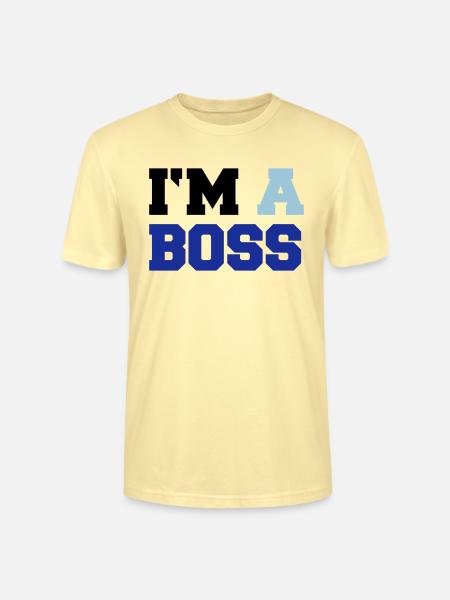 im_a_boss02 - Stanley/Stella CRAFTER Unisex Organic T-Shirt - cream