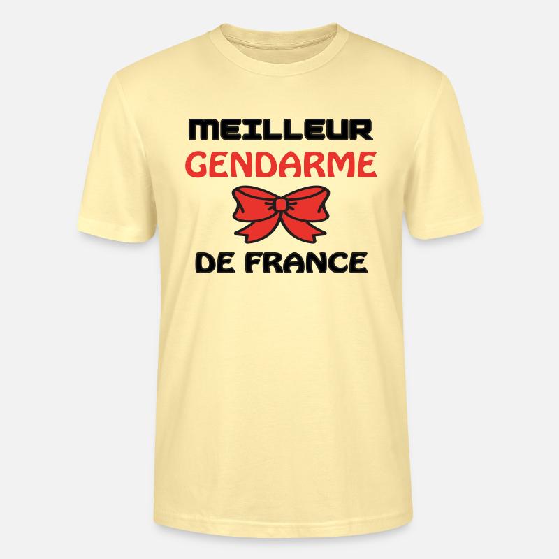 BESTER GENDARM IN FRANKREICH - Stanley/Stella Unisex Bio-T-Shirt CRAFTER - Creme