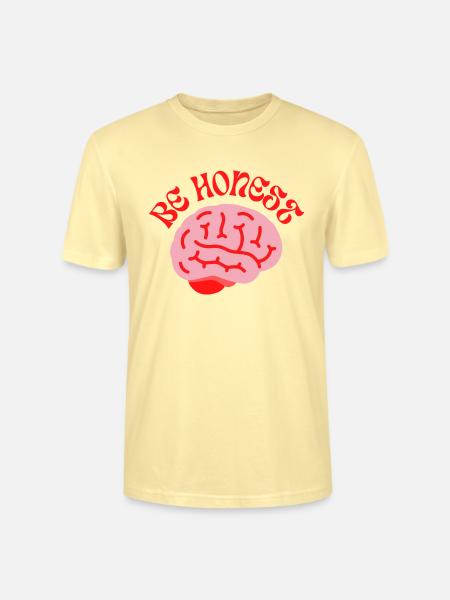 Be Honest – Mindful Retro mind - Stanley/Stella Unisex Bio-T-Shirt CRAFTER - Creme