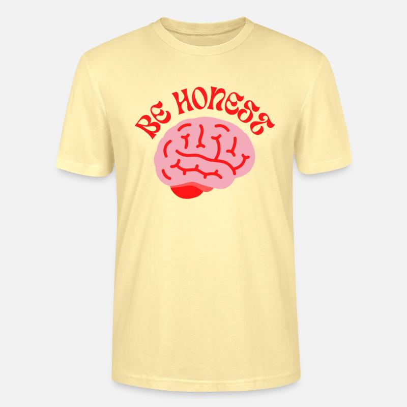 Be Honest – Mindful Retro mind - Stanley/Stella Unisex Bio-T-Shirt CRAFTER - Creme