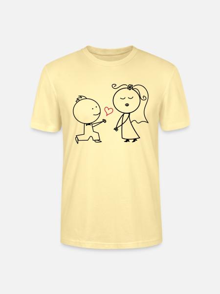 ehepaar_antrag_002 - Stanley/Stella Unisex Bio-T-Shirt CRAFTER - Creme