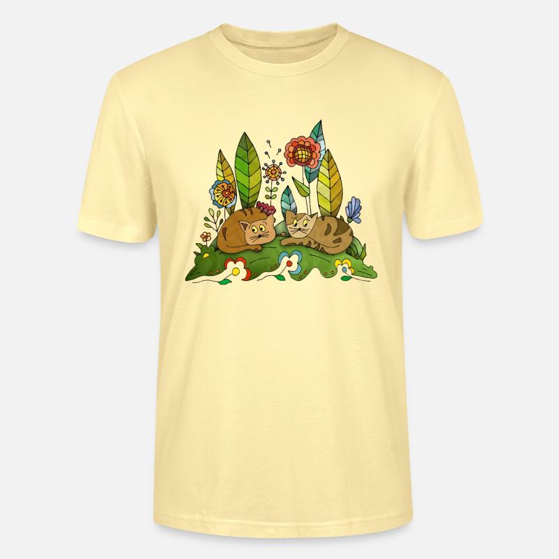 Katzen - Stanley/Stella Unisex Bio-T-Shirt CRAFTER - Creme