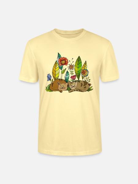 Cats - Stanley/Stella CRAFTER Unisex Organic T-Shirt - cream