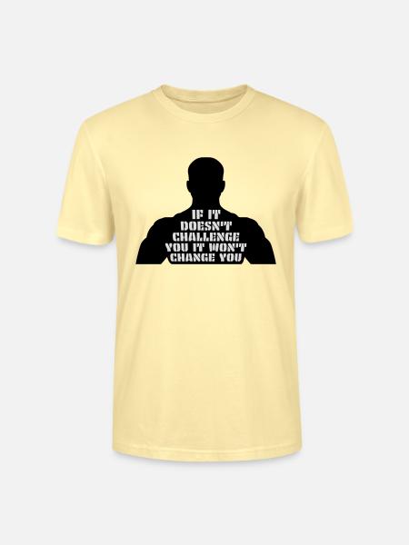 Workout Fitness Motivation Quote - Stanley/Stella CRAFTER Unisex Organic T-Shirt - cream