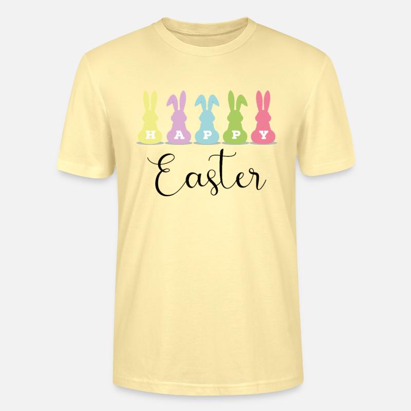 Happy Easter - Stanley/Stella Unisex Bio-T-Shirt CRAFTER - Creme