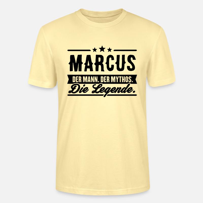 Mann Mythos Legende Marcus - Stanley/Stella Unisex Bio-T-Shirt CRAFTER - Creme