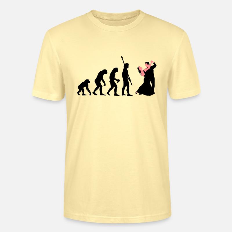 evolution_tanzpaar_a_2c - T-shirt bio CRAFTER Stanley Stella Unisexe - crème