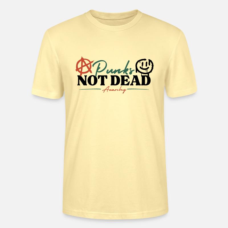 Punks not dead - Anarchy - Stanley/Stella Unisex Bio-T-Shirt CRAFTER - Creme