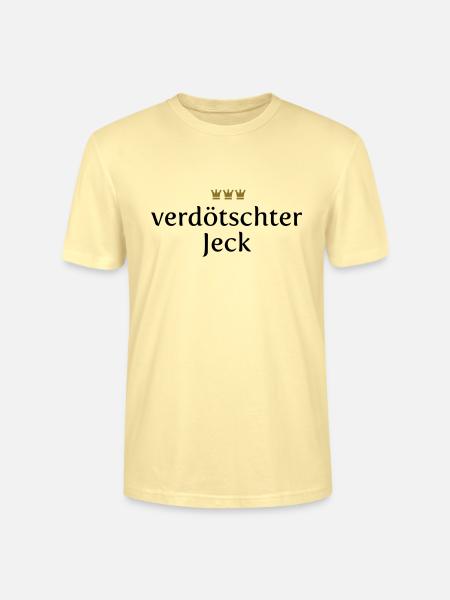 Verdötschter Jeck (Köln/Kölsch/Karneval) - Stanley/Stella Unisex Bio-T-Shirt CRAFTER - Creme