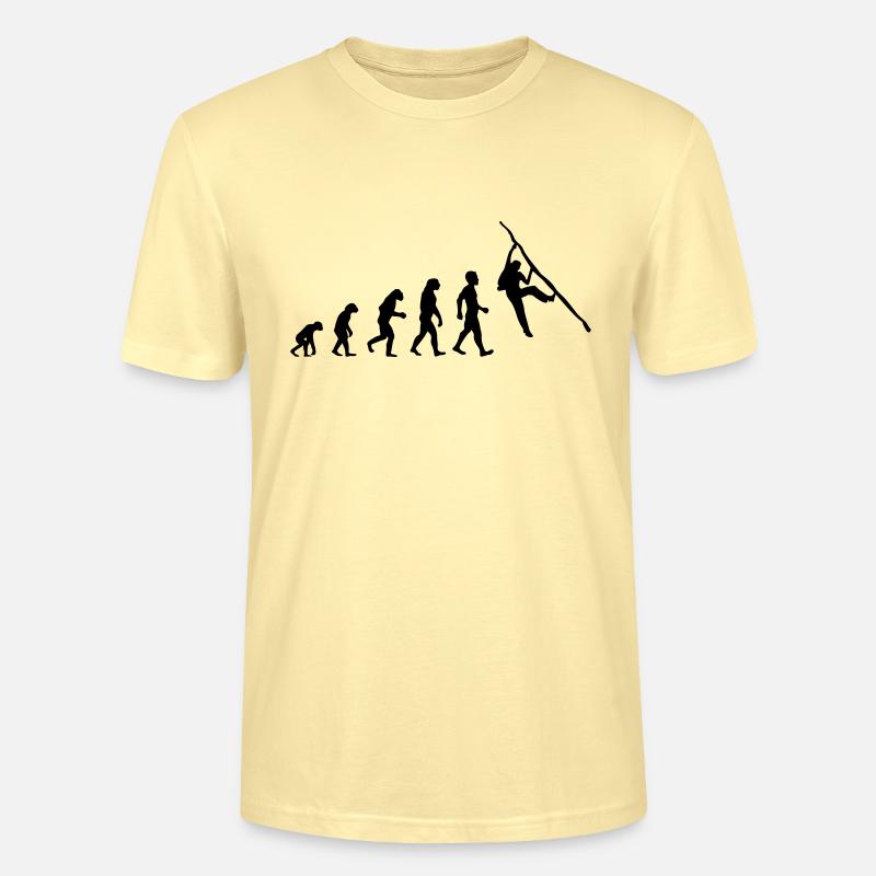evolution climbing bouldern - Stanley/Stella Unisex Bio-T-Shirt CRAFTER - Creme