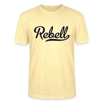 Rebell - Stanley/Stella Unisex Bio-T-Shirt CRAFTER - Creme - Vorne - Alina (178cm) & Michal (187cm)