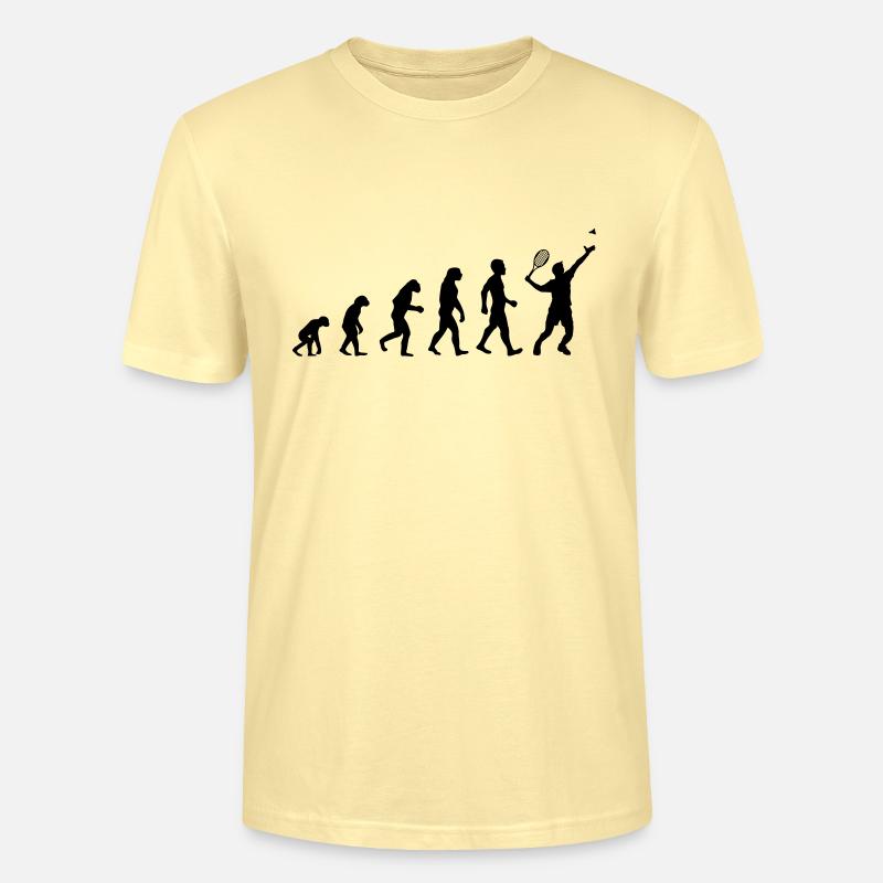 Evolution du badminton - T-shirt bio CRAFTER Stanley Stella Unisexe - crème