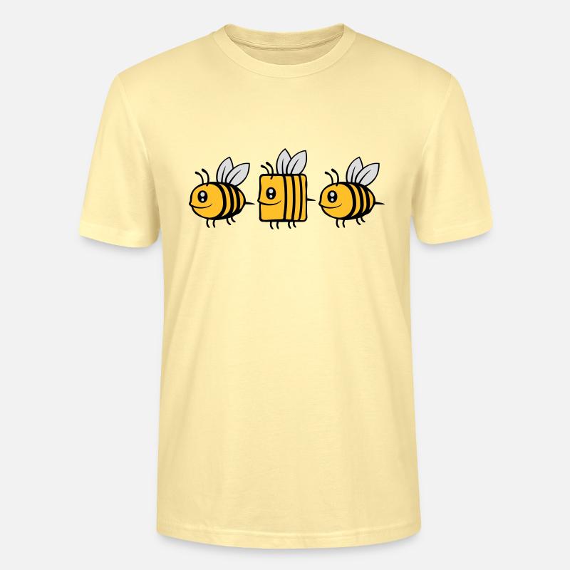 bee different Comic Biene - Stanley/Stella Unisex Bio-T-Shirt CRAFTER - Creme