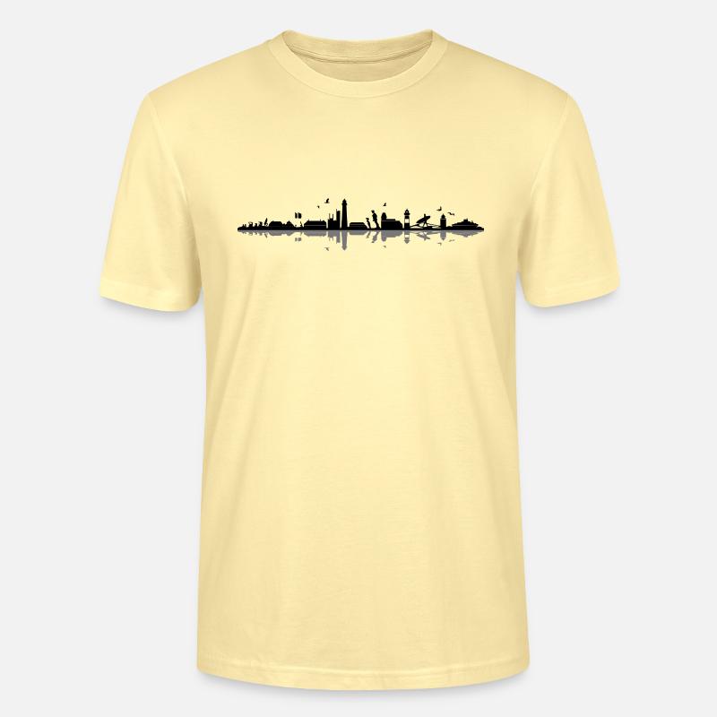 Skyline - Küste Sylt - Stanley/Stella Unisex Bio-T-Shirt CRAFTER - Creme