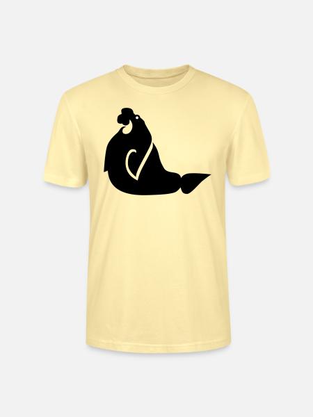 Walrus 01 - Stanley/Stella CRAFTER Unisex Organic T-Shirt - cream