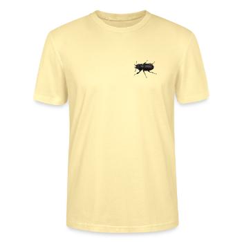 Hirschkäfer Weibchen - Stanley/Stella Unisex Bio-T-Shirt CRAFTER - Creme - Vorne - Alina (178cm) & Michal (187cm)